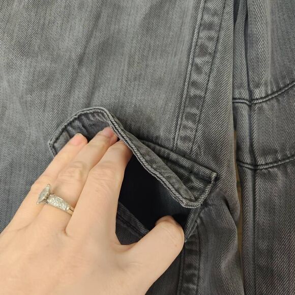 Carbon2Cobalt Beachfront in Lightweight Twill Blazer Jacket Dark Gray Size Large - Picture 6 of 12